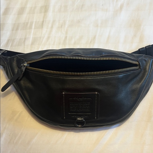 Coach Black Leather Belt Bag - Picture 6 of 8